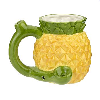 Ceramic Pineapple Mug Design Hand Pipe
