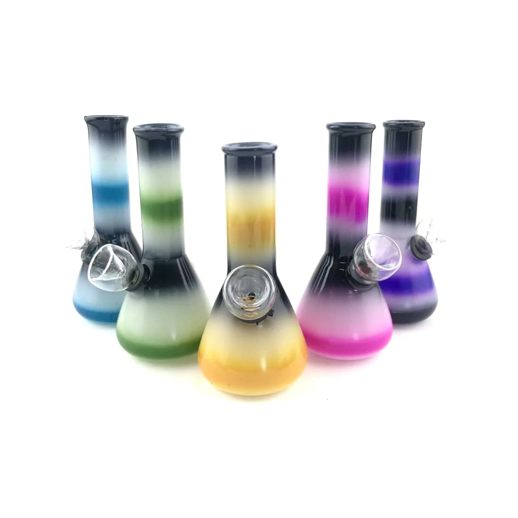 5" Tri-color Beaker Mini Water Pipe