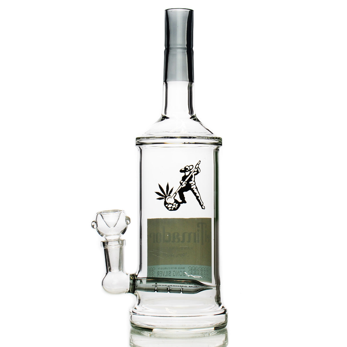 High Timador Tequila Bottle with Male Bowl (11")