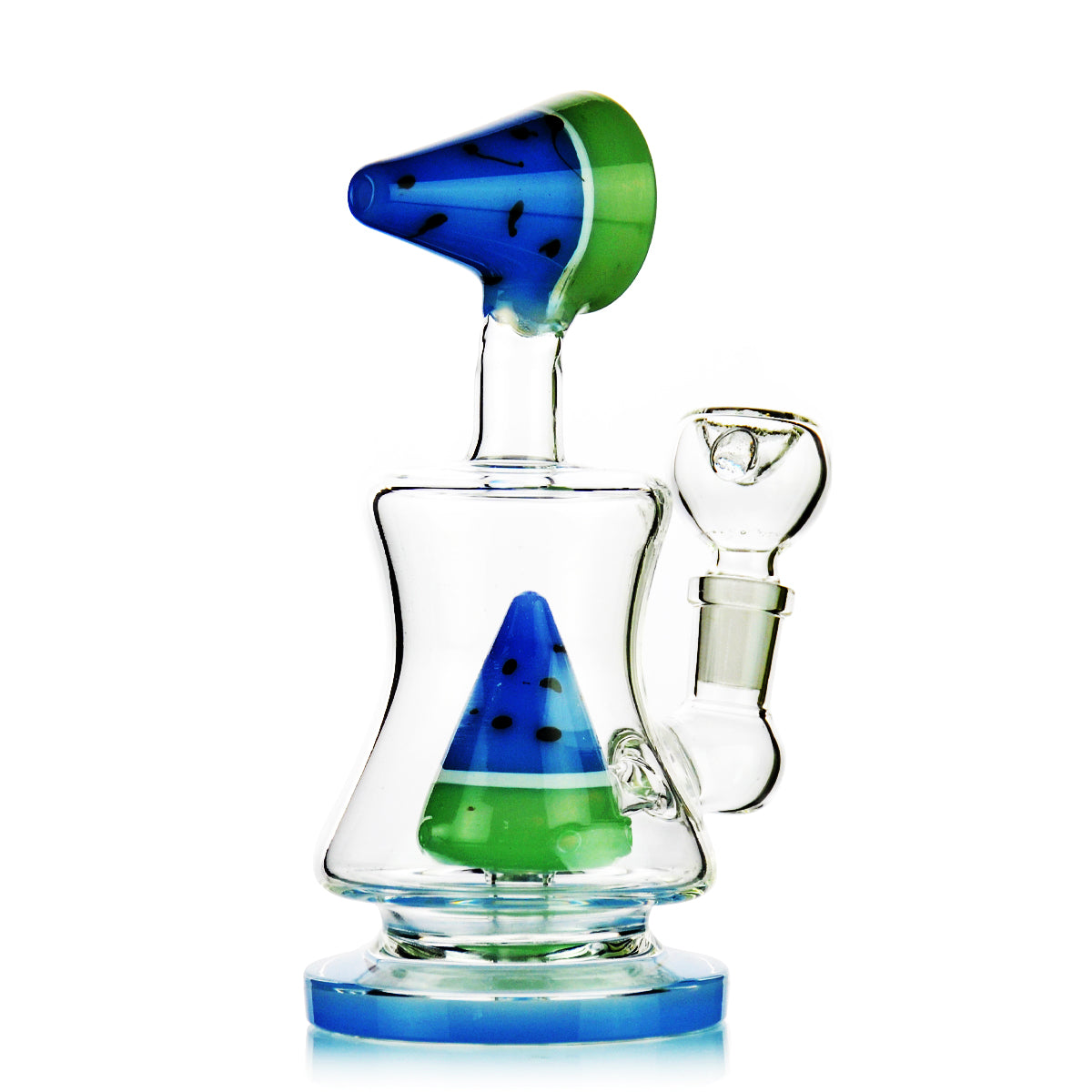 7" Watermelon Water Pipe Bong with Shower and 14mm Male Bowl