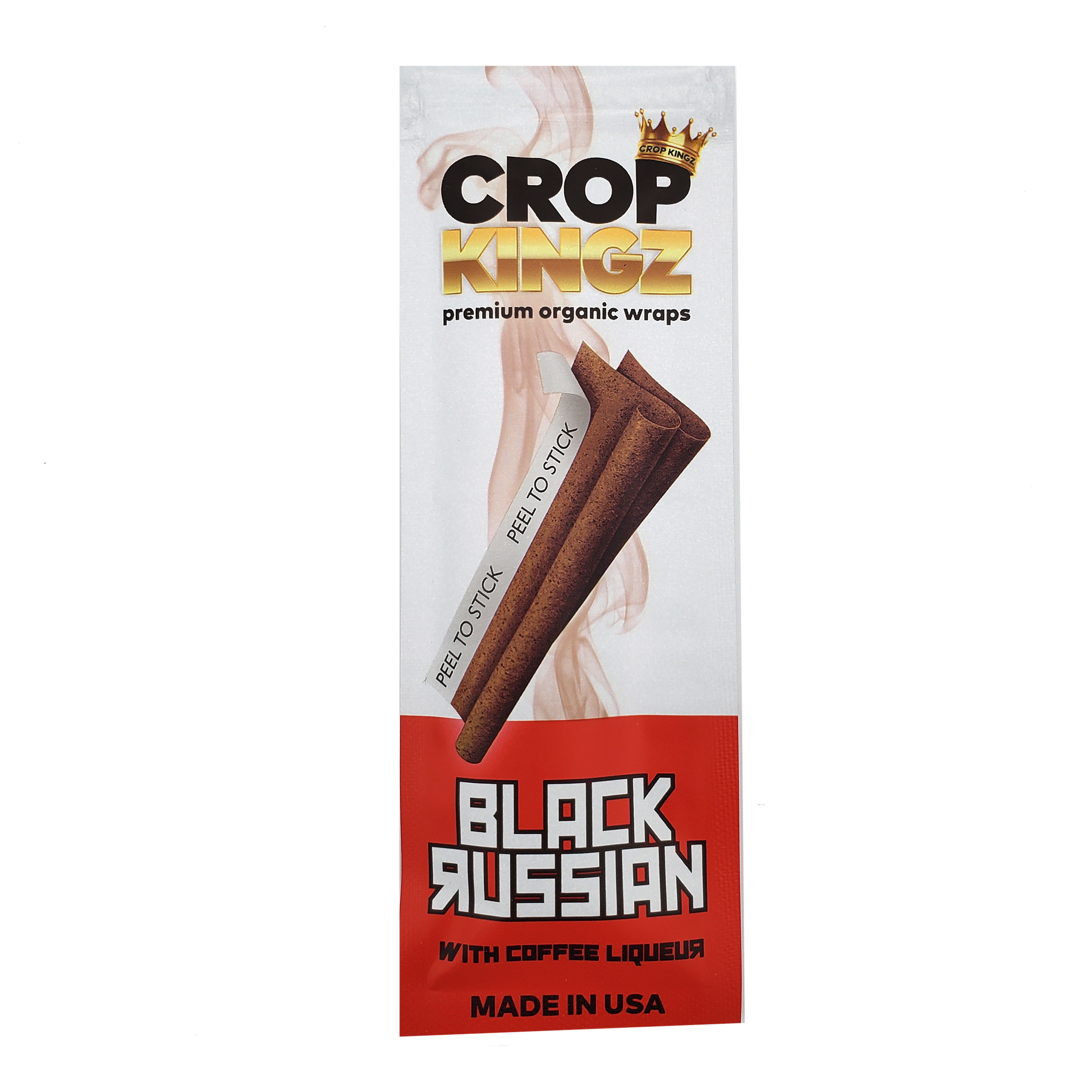 Envolturas de cáñamo orgánico inspiradas en el tabaco Crop Kingz - Ruso negro