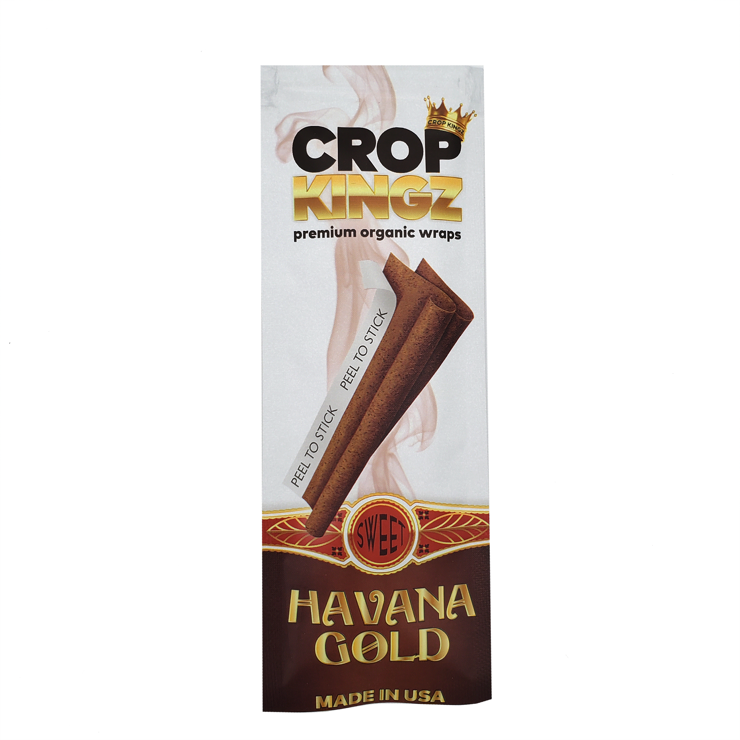 Envolturas de cáñamo orgánico inspiradas en el tabaco Crop Kingz - Havana Gold