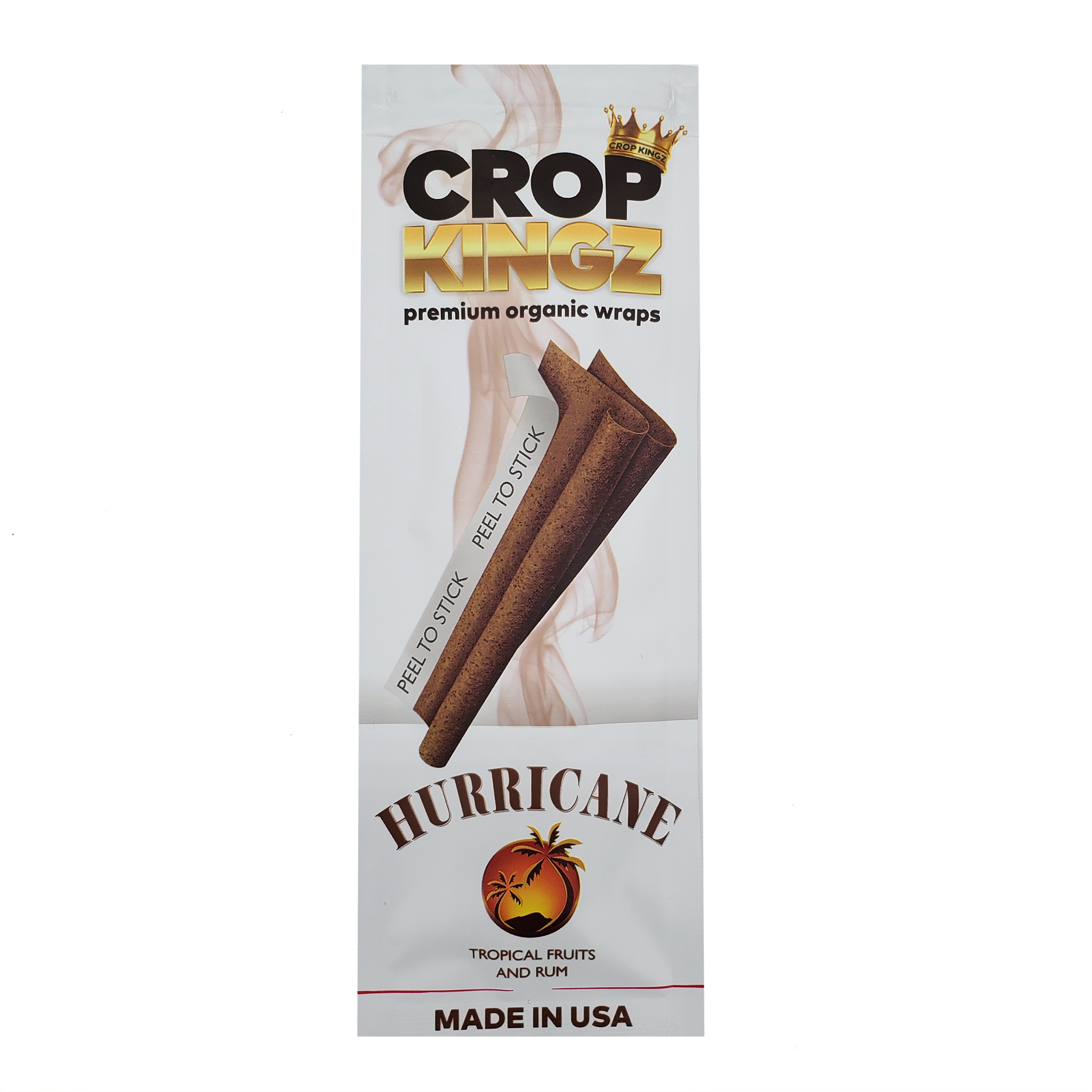 Crop Kingz Tobacco Inspired Organic Hemp Wraps - Hurricane