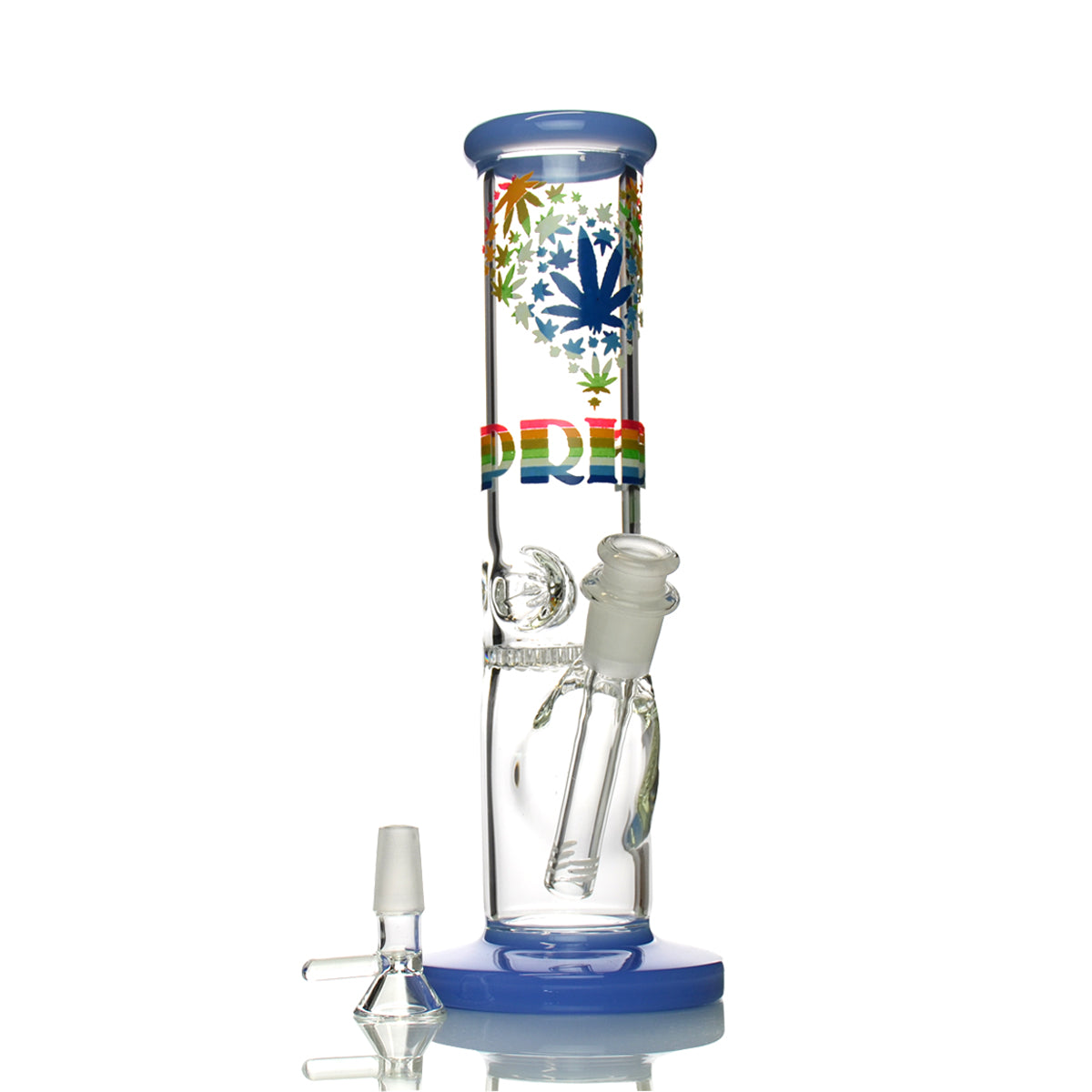 "Pride Honeycomb Straight Shooter with 14mm Male Bowl, 10""