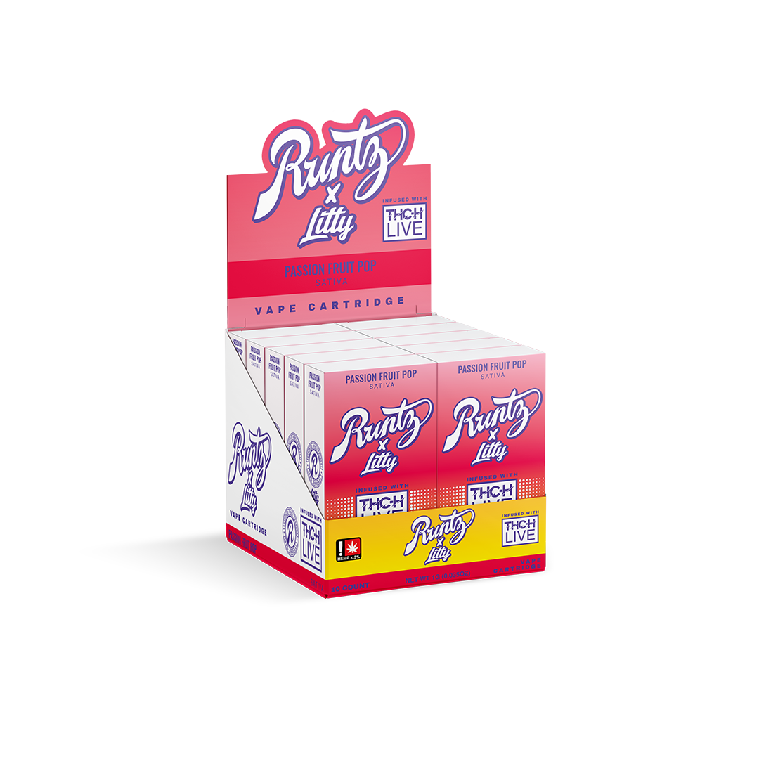RUNTZ X LITTY LIVE RESIN - PASSION FRUIT - CARTRIDGE - 10PK - SATIVA