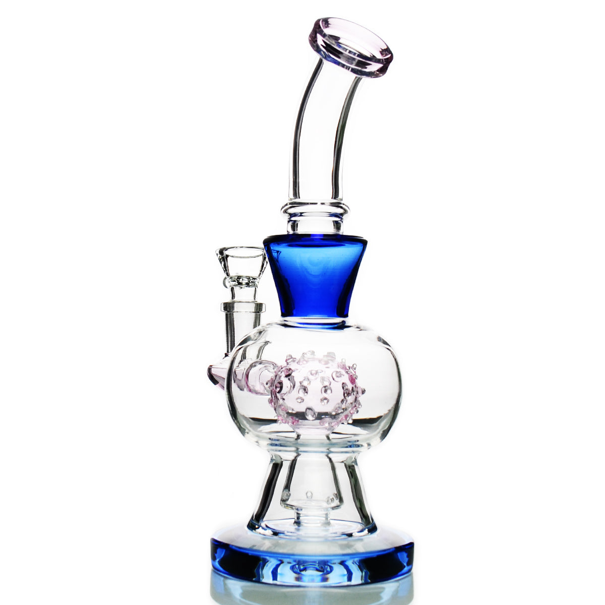 Corona Shower Glass Water Pipe - 9" Height with 14mm Male Bowl