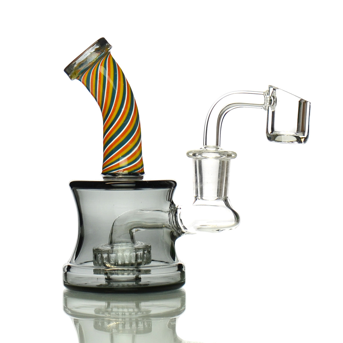 5" Mini Reversal Neck Art Water Pipe Rig with 14mm Male Bowl