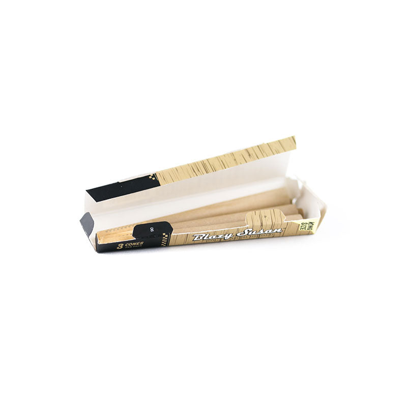 Blazy Susan - Unbleached Pre Rolled Cones King Size | 21 Pack of 3 Cones