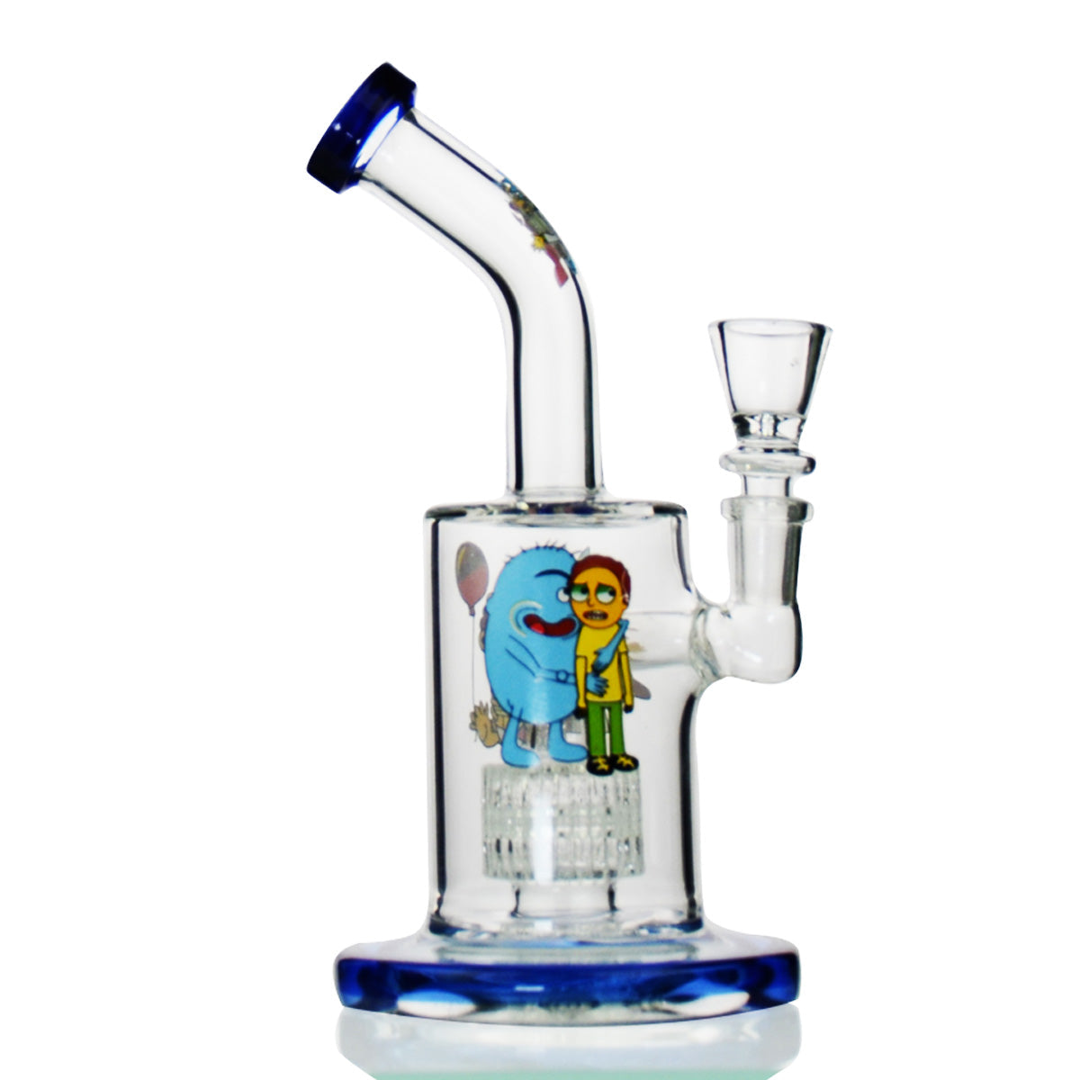 Water pipe with Matrix Shower Percolator and 14mm Male Bowl Included 8"
