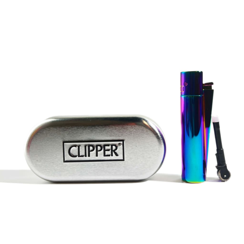 Clipper Large Metal JetFlame aansteker - Icy Giftbox Clipper Large Metal JetFlame aansteker - Icy Giftbox
