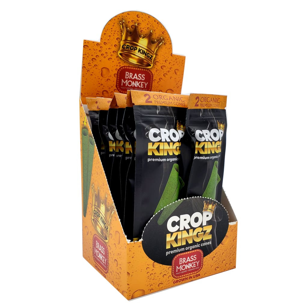 Crop Kingz Premium Cáñamo King Size Conos - Latón