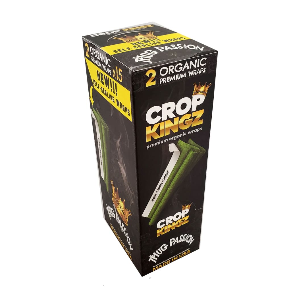 Envolturas de cáñamo orgánico premium de Crop Kingz - Thug