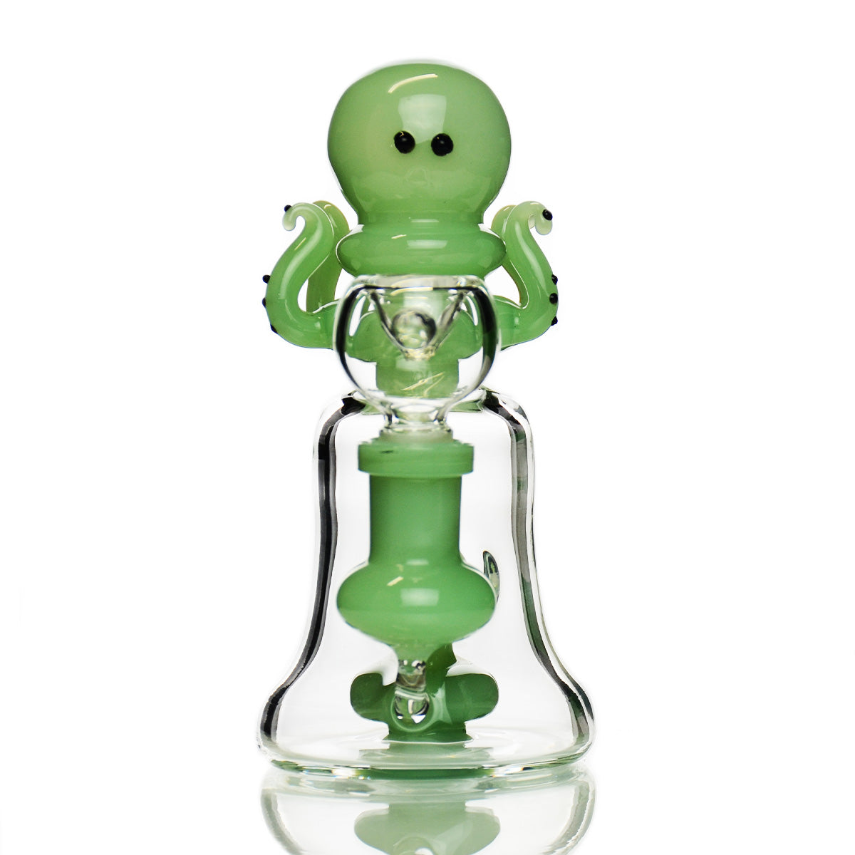 Octopus Glass Bong with Color Tube (6")