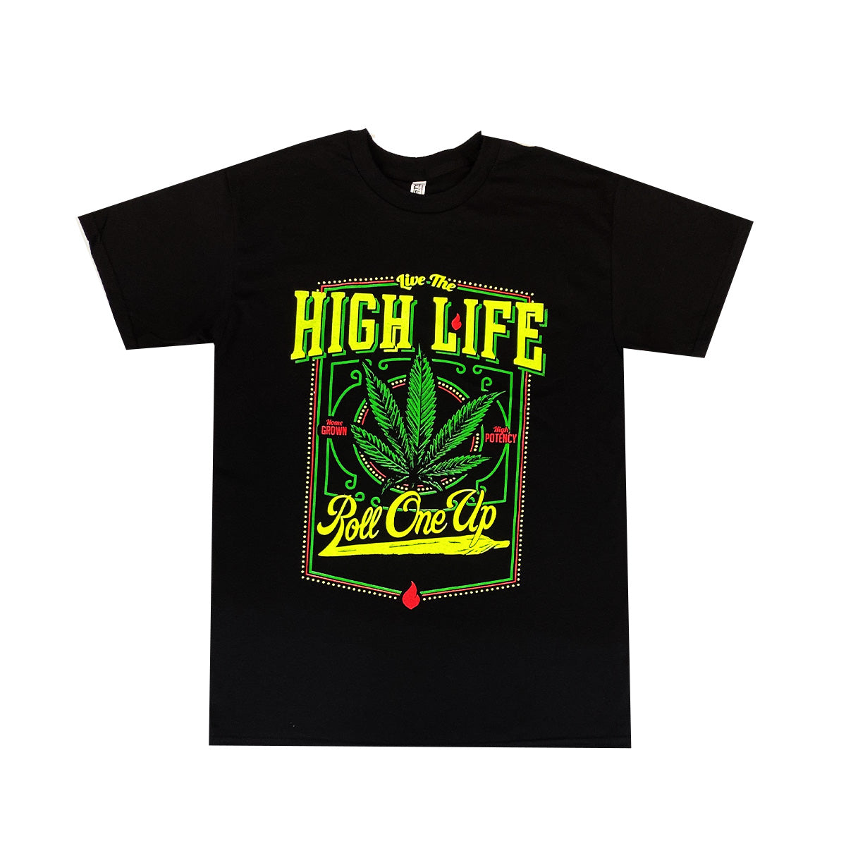 Camiseta Live The High Life 100% Algodón, Pack de 5 Unidades, M, L, XL, XXL, XXXL