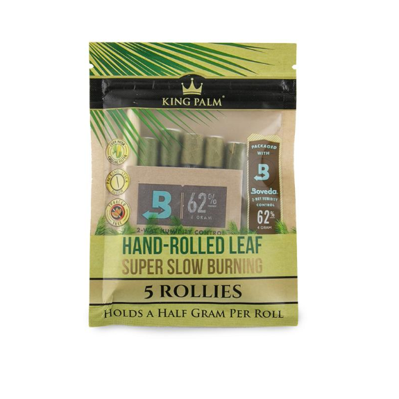 King Palm Rollies 5pk con Boveda - 15ct