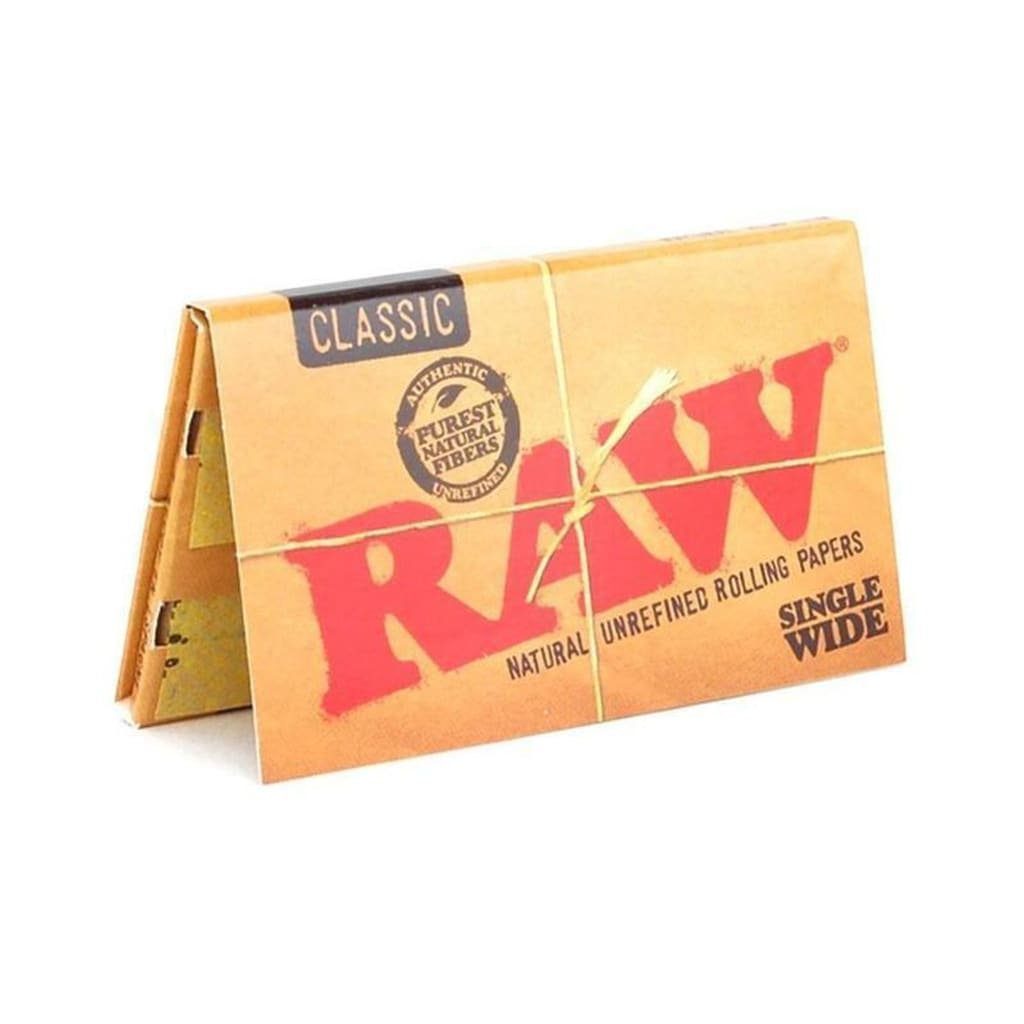Raw Classic Rolling Papers 70mm Single Wide Double