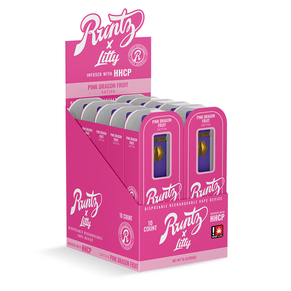 RUNTZ X LITTY - PINK DRAGON FRUIT - 10PK - SATIVA RUNTZ X LITTY - PINK DRAGON FRUIT - 10PK - SATIVA