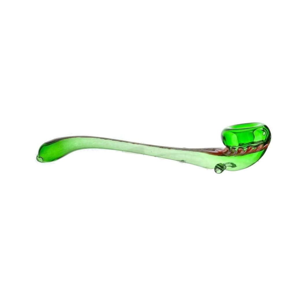 Striped Gandalf Glass Hand Pipe with Feet