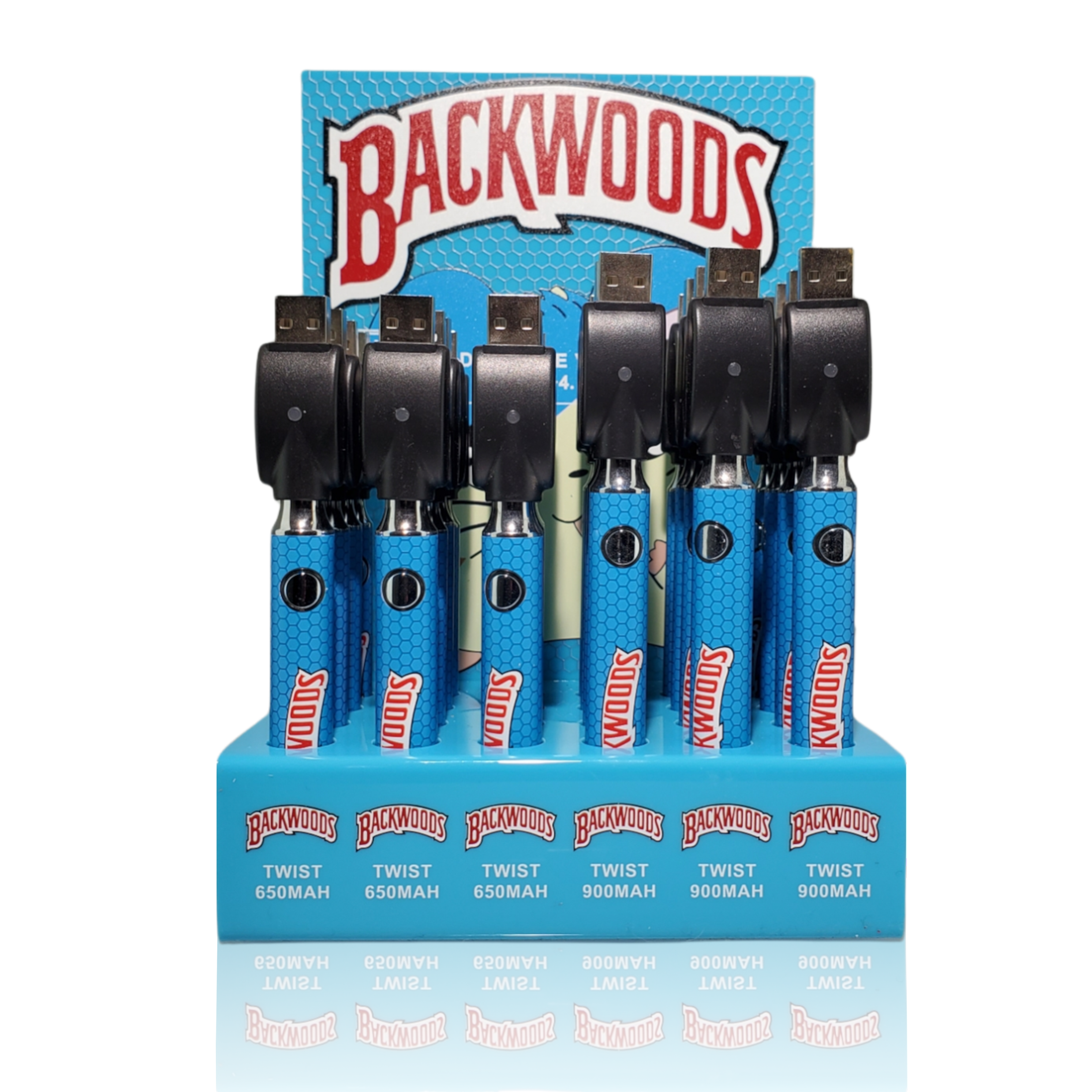 BackWoods Twist Battery Display 24ct